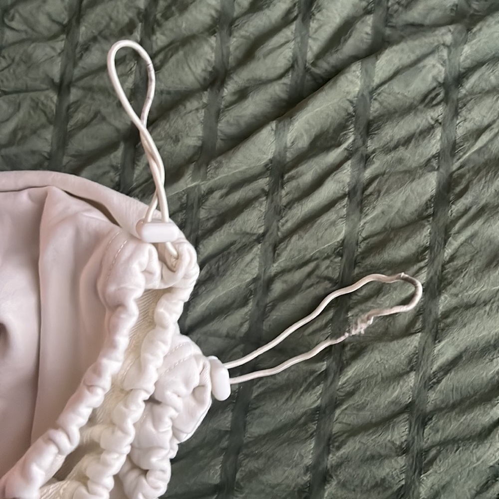 Cream Sweatpants with Drawstrings - Picture 2 of 2
